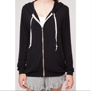 Black zip-up Hoodie